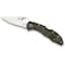 Spyderco 2024 Spyderco Delica 4 Lightweight Green Zome Flat Ground Plain SPY-C11ZFPGR - alternate 3